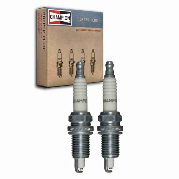 2 pc Champion 82 Copper Plus Spark Plugs for 14GPR53 4318138 RFN14LY Ignition Wire Secondary Fits select: 1989-1990 JEEP WRANGLER / YJ, 1987-1988 JEEP WRANGLER