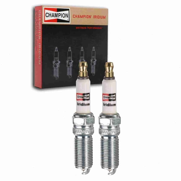 2 pc Champion 9016 Iridium Spark Plugs for RES8WYPB3 Ignition Wire Secondary Fits select: 2012-2018 FORD FOCUS, 2012-2021 FORD EXPLORER