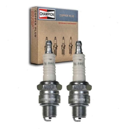 2 pc Champion 933M Copper Plus Spark Plugs for BR6HS10 QL86C Ignition Wire Secondary