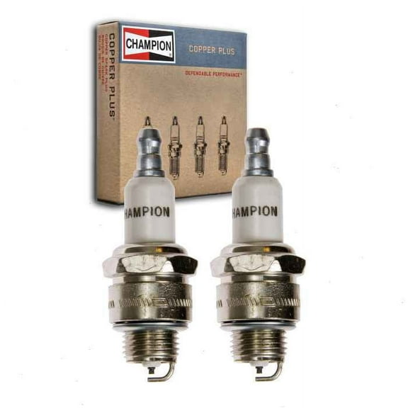 2 pc Champion 973 Copper Plus Spark Plugs for 499730 5062 RJ19HX Ignition Wire Secondary