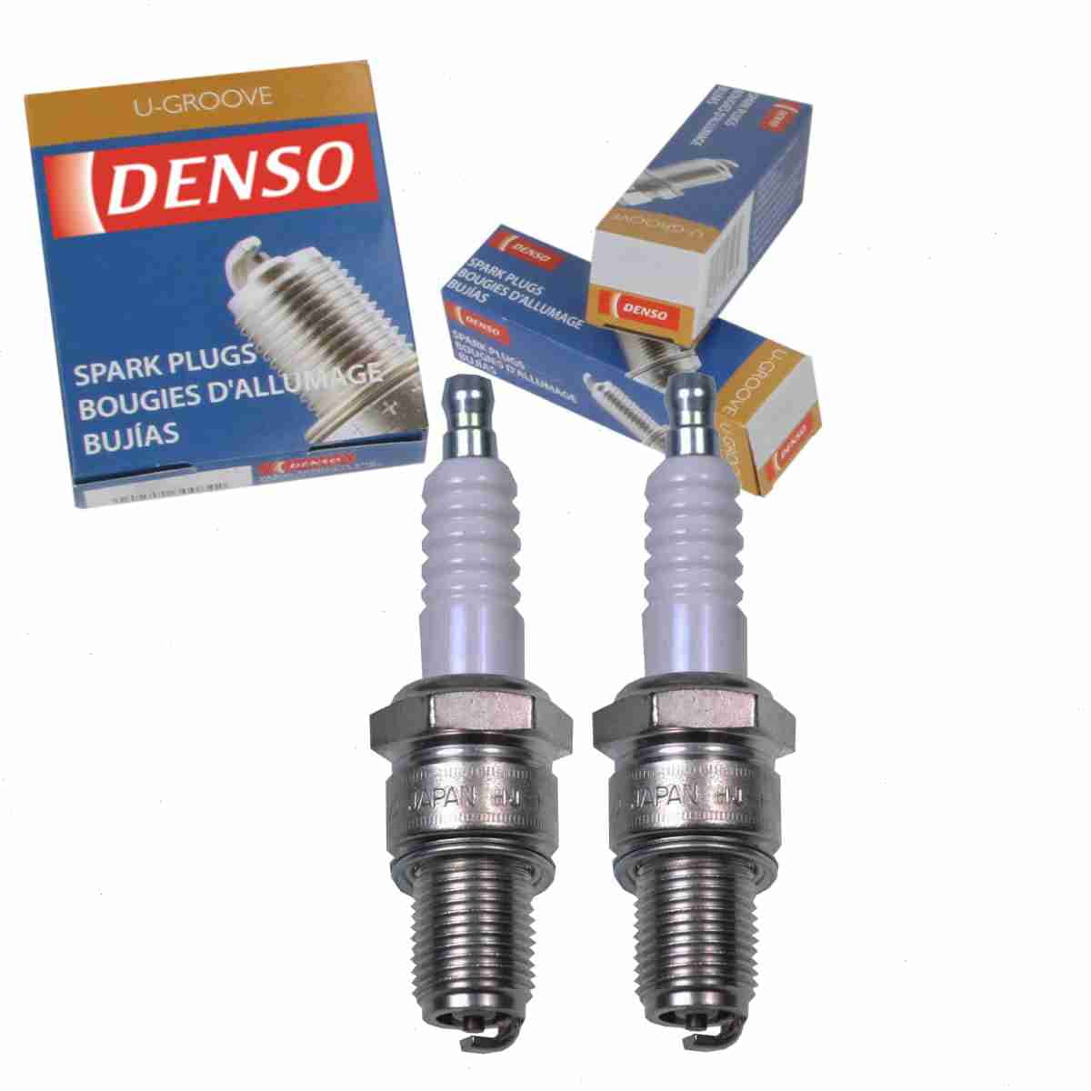 2 pc DENSO 3051 Standard UGroove Spark Plugs for W20ESU Ignition Wire