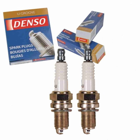2 pc DENSO 3313 Standard U-Groove Spark Plugs for XU27EPR-U Ignition Wire Secondary