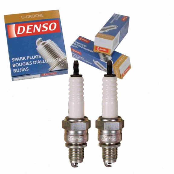 2 pc DENSO 4000 Standard U-Groove Spark Plugs for U16FS-U Ignition Wire Secondary
