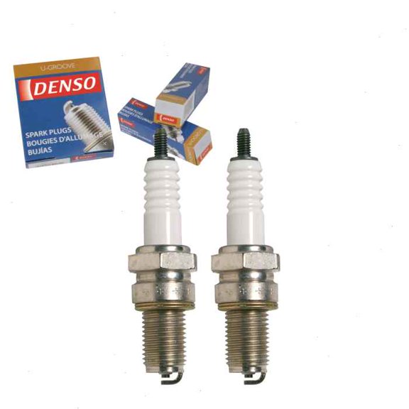 2 pc DENSO 4116 Standard U-Groove Spark Plugs for X27ESR-U Ignition Wire Secondary Fits select: 1986-1989 FERRARI 328, 1985-1991 FERRARI TESTAROSSA