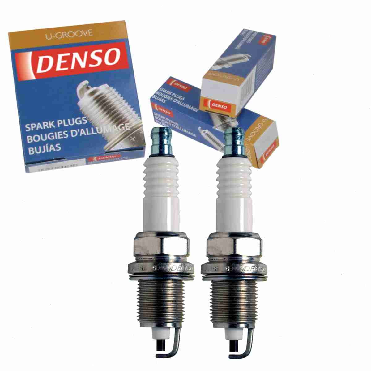 2 pc DENSO 5018 Standard U-Groove Spark Plugs for 4606 591AB 4609 087AB ...