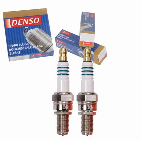2 pc DENSO 5736 Iridium Racing Spark Plugs for IU01-31 Ignition Wire Secondary
