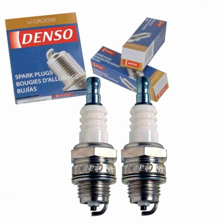 2 pc DENSO 6023 Standard U-Groove Spark Plugs for W20MP-U Ignition Wire Secondary