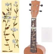 2 pc Flower Inlay Sticker Fret Markers 2 Set Fret Markers Fretboard Inlay Adhesive Stickers Guitar Fretboard Inlay Adhesive Stickers for 6 Strings Guitars Bass Electric Guitars