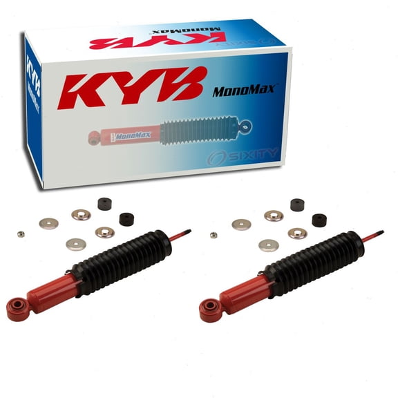 2 pc Front Shock Absorbers compatible with Chevrolet Silverado 3500 HD 2007-2010 - Maximum Monotube Performance Upgrade