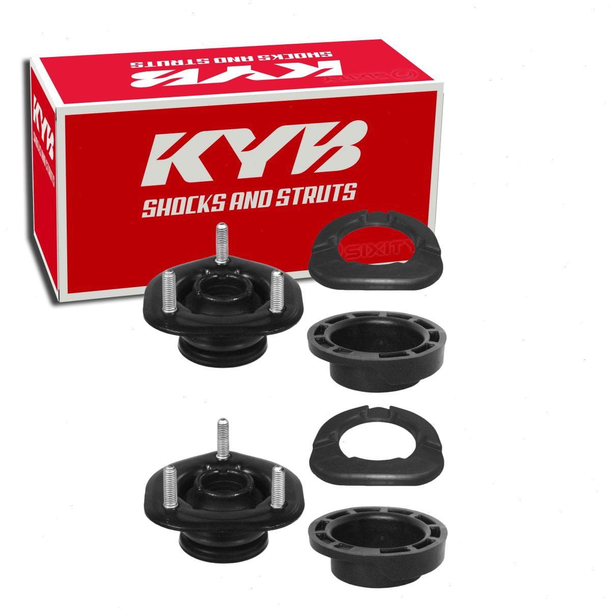 Strut Mounting Kit 2 pc Front Suspension Strut Mount Kits compatible with Ram Dakota 2011 ...