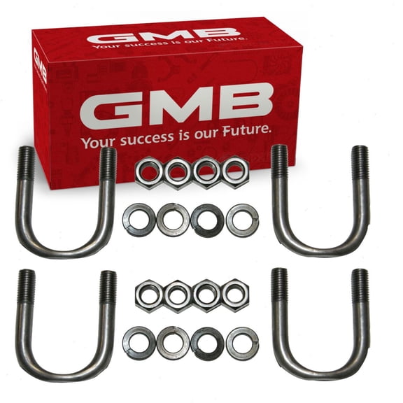 2 pc GMB Rear Shaft All Universal Joint U-Bolt Kits compatible with Ford Explorer 1995-2010