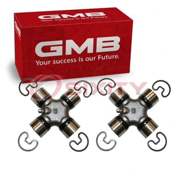 2 pc GMB Rear Shaft All Universal Joints compatible with Chevrolet Nova 1969-1979