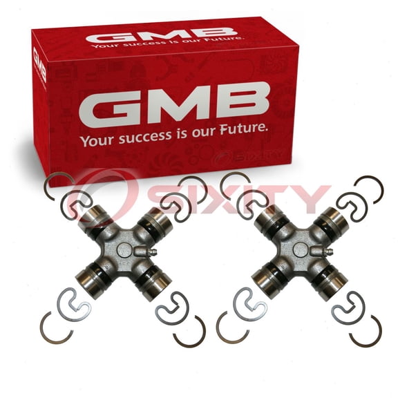2 pc GMB Rear Shaft All Universal Joints compatible with Ford F-150 1997-2003