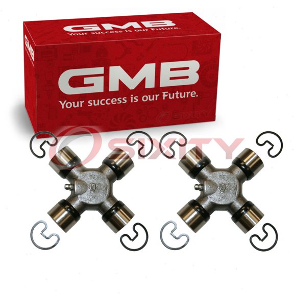 2 pc GMB Rear Shaft All Universal Joints compatible with Hummer H3 2006-2010