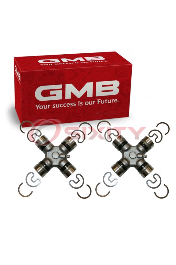 2 pc GMB Rear Shaft All Universal Joints compatible with Jeep Liberty 2002-2007