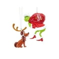 thumbnail image 1 of 2 pc Grinch and Max Ornament Set, 1 of 1