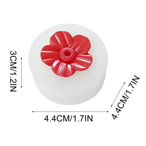 2 pc Hummingbird Feeder Handheld Mini Hanging Hummingbird Ring Feeders Wild Bird for Outdoors Backyard Birdwatcher Gifts Supplies (Red)