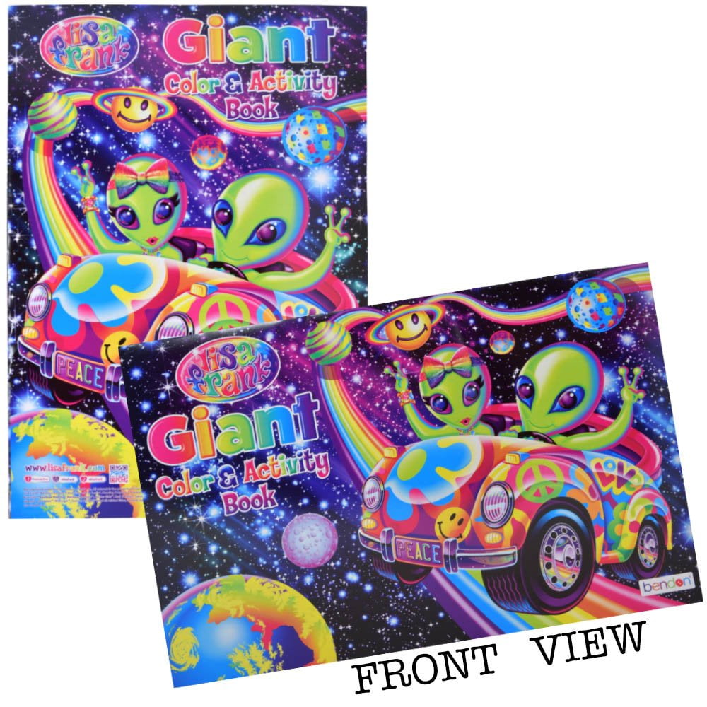 2 pc Lisa Frank 11x16 Giant Coloring & Activity Book - Walmart.com