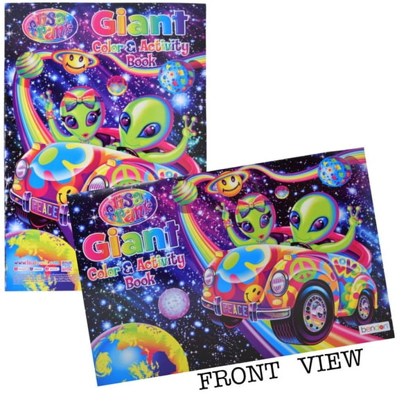 2 pc Lisa Frank 11x16 Giant Coloring & Activity Book