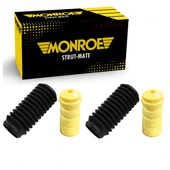 2 pc Rear Suspension Strut Bellows compatible with Volkswagen Passat 2001-2020