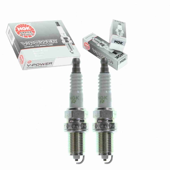 2 pc NGK 1266 V-Power Spark Plugs for 1765205 3129 416 F8KTCR Q16R-U Ignition Wire Secondary Fits select: 1988-1992 TOYOTA COROLLA, 1990-1992 GEO PRIZM