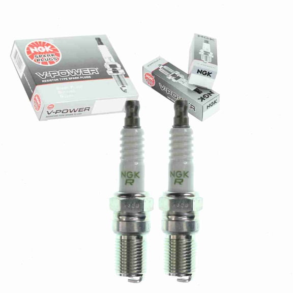2 pc NGK 3177 V-Power Spark Plugs for 1765307 R44LT Ignition Wire Secondary Fits select: 1994-1995 JAGUAR XJS, 1994-1996 JAGUAR XJ12