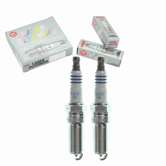 2 pc NGK 3587 Laser Platinum Spark Plugs for 1M5O-12405-CA 41-988 41-990 4313 4719 AYFS22FE1J CYFS12FP HGR7MDP0 HGR7MQP0 HR7MPP22U HR7MPP302 HR7MPP302X ITV20TT SP526 Ignition Wire Secondary
