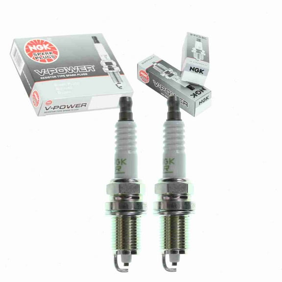 2 pc NGK 4043 V-Power Spark Plugs for 1765254 3167 3237 4412 7526 7561 7926 98079-5414G 985 985BP 985DP2 AGRP52 F8L6-18-110 FR4LE FR9HC FR9LCX KJ14CR-L11 KJ14CR11 XS985 XS985DP Ignition Wire