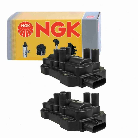 2 pc NGK 48714 Ignition Coils for 12568185 12579177 12587153 12595088 2505-301079 36-1233 673-7001 920-1066 D508A D516A D591A D599A E914 GN10408 IC554 UF-434 UF434 Spark Plug Wire Boot