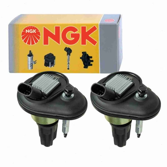 2 pc NGK 48844 Ignition Coils for 12568062 178-8390 19300921 2505-247734 36-8128 673-7200 8-12568-062-0 8-19300-921-0 E255 E255P GN10114 IC414 IC414SB UF-303 UF303 UF303T Spark Plug Wire Boot