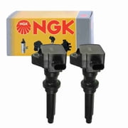 2 pc NGK 48901 Ignition Coils for E1230 IC834 LR0 3548 LR0 35548 LR035548 UF-730 UF730 Spark Plug Wire Boot