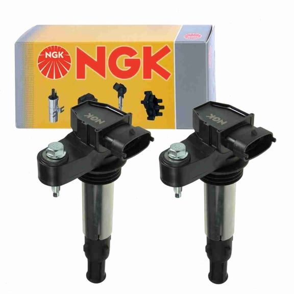 2 pc NGK 49015 Ignition Coils for 00147 12566569 12583514 12590954 12613051 12613057 12629037 147 178-8489 19418102 2505-311070 36-8161 D501C D510A E405 GN10309 IC505 IGC1016 UF-375 UF375 Spark Plug