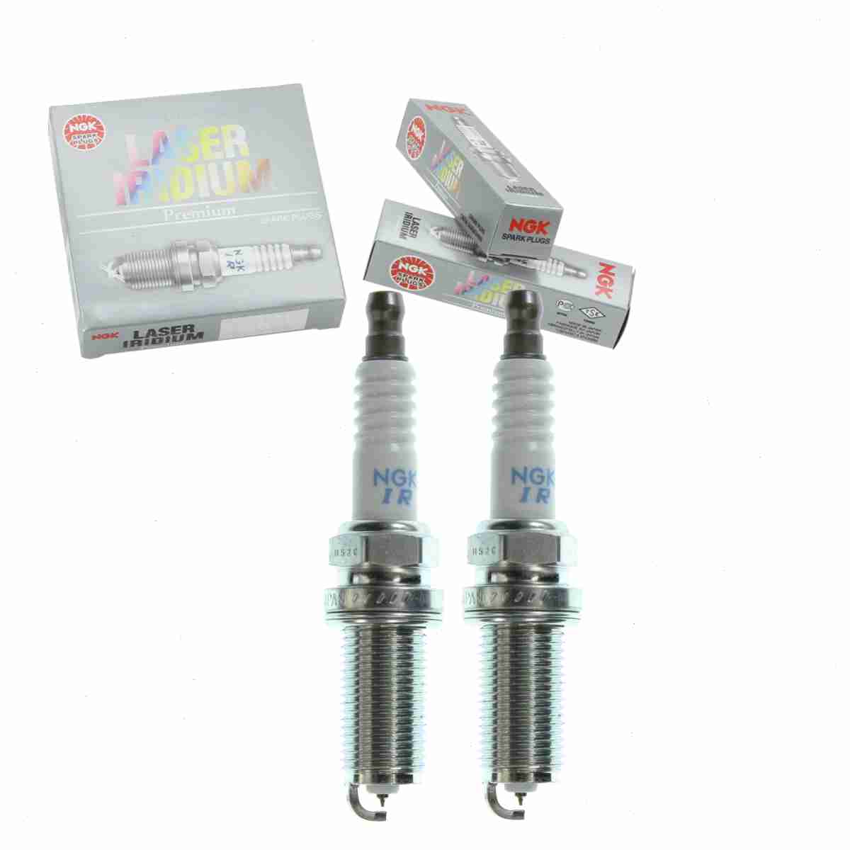 2 pc NGK 5245 Laser Iridium Spark Plugs for 1822A022 Ignition Wire