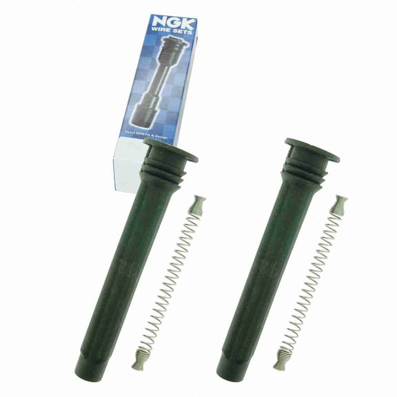 2 pc NGK 58965 Ignition Coil Boots for 136027 50084 50084-1 671-6309 702537 SPB219 SPP156E Direct Spark Plug Wire Fits select: 2015 JEEP WRANGLER UNLIMITED, 2011-2014 JEEP GRAND CHEROKEE