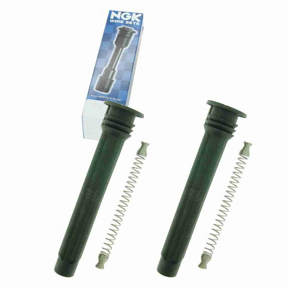 2 pc NGK 58965 Ignition Coil Boots for 136027 50084 50084-1 671-6309 702537 SPB219 SPP156E Direct Spark Plug Wire Fits select: 2015 JEEP WRANGLER UNLIMITED, 2011-2014 JEEP GRAND CHEROKEE