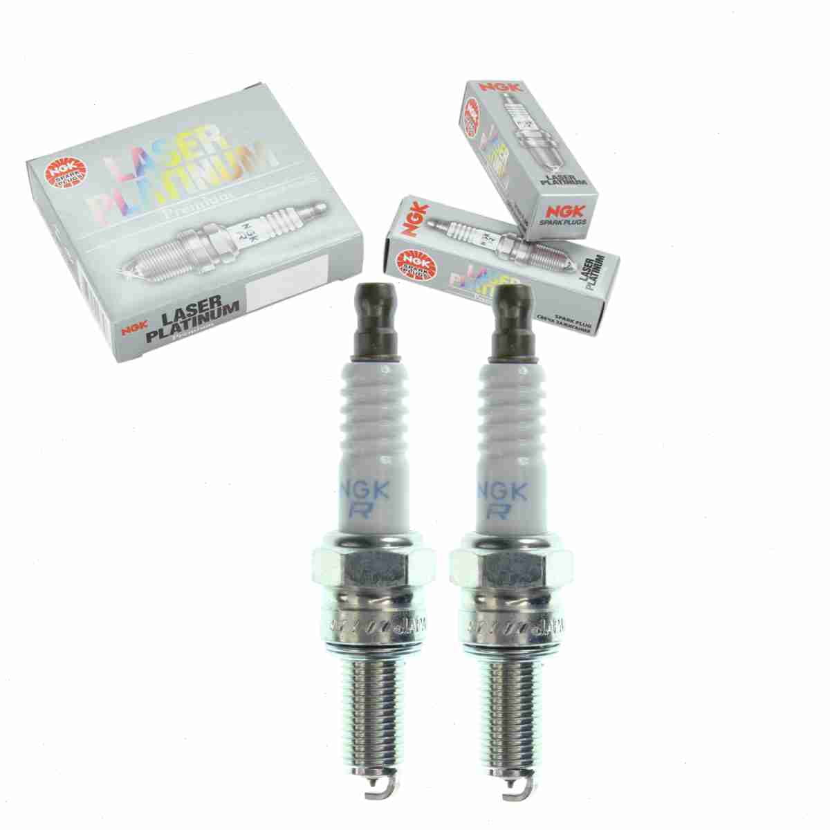 2 pc NGK 6378 Laser Platinum Spark Plugs for 192637 Ignition Wire