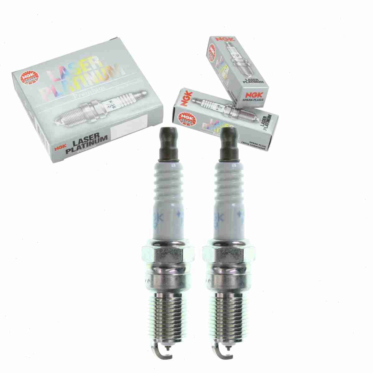 2 pc NGK 6579 Laser Platinum Spark Plugs for 19158038 21452622
