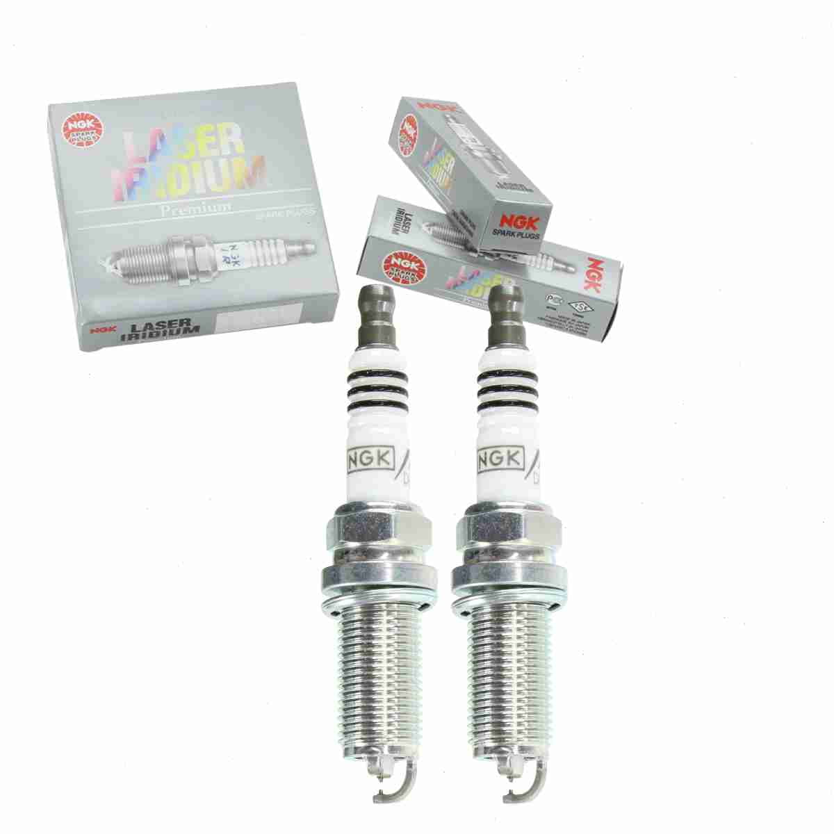 NGK High Performance Auto Spark Plugs 2pc, Laser Iridium 6858 for