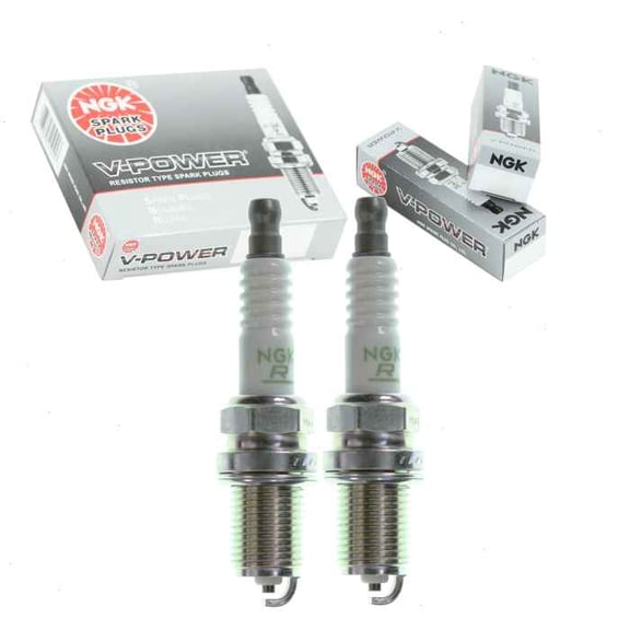 2 pc NGK 6953 V-Power Spark Plugs for 0000-18-BP01 09482-00566 12599-6771-6 1765234 1835270T 1844168T 1Y09 21025103 22401 55Y15 22401-50Y05 2240155Y75 22401KA210 2430 2FR3LS6 3130 3924 4002 41-627