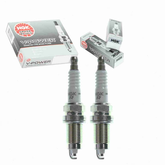 2 pc NGK 7252 V-Power Spark Plugs for 2412 2412-6 412 412C2 412S 5018 6717 7412 8115 82 82C2 E3.58 FR8VPP33U QJ16HR-U RC12LYC RC14E5 RFN14LY SP428 Ignition Wire Secondary