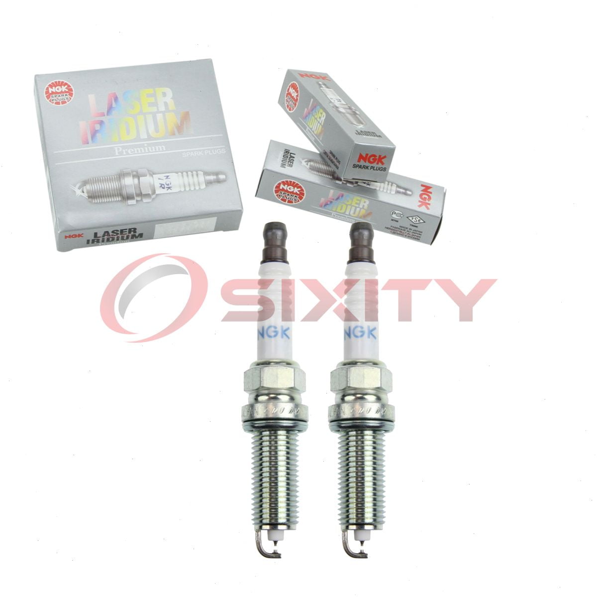 2 pc NGK 92217 Laser Iridium Spark Plugs for Ignition Wire Secondary