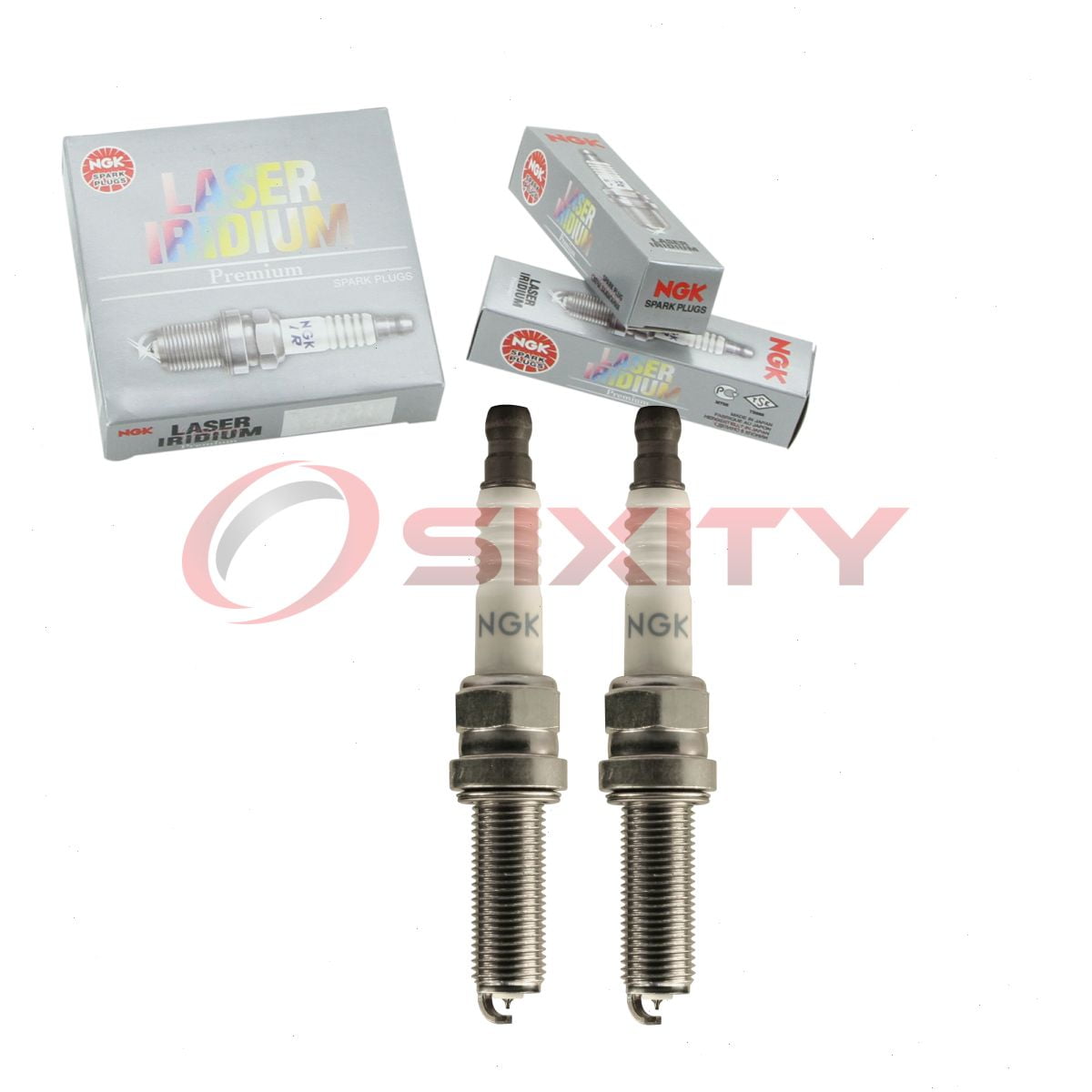 2 pc NGK 93675 Laser Iridium Spark Plugs for 31909-HL4-003 Ignition Wire Secondary