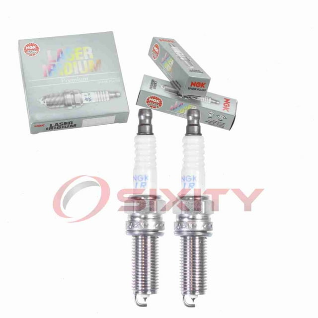 2 pc NGK 93819 Laser Iridium Spark Plugs for Ignition Wire Secondary