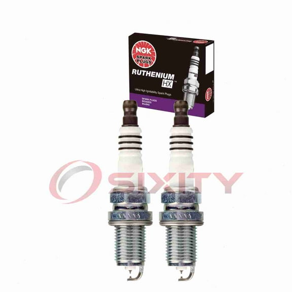 2 pc NGK 94279 Ruthenium HX Spark Plugs for Ignition Wire Secondary