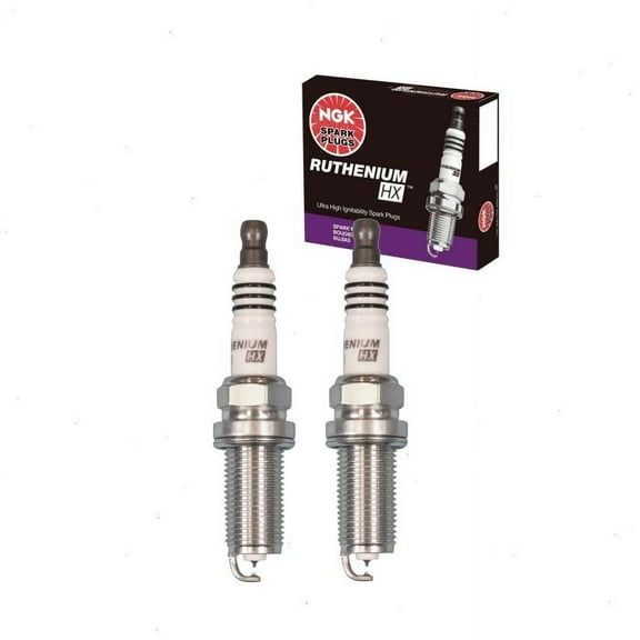 2 pc NGK 96355 Ruthenium HX Spark Plugs for Ignition Wire Secondary