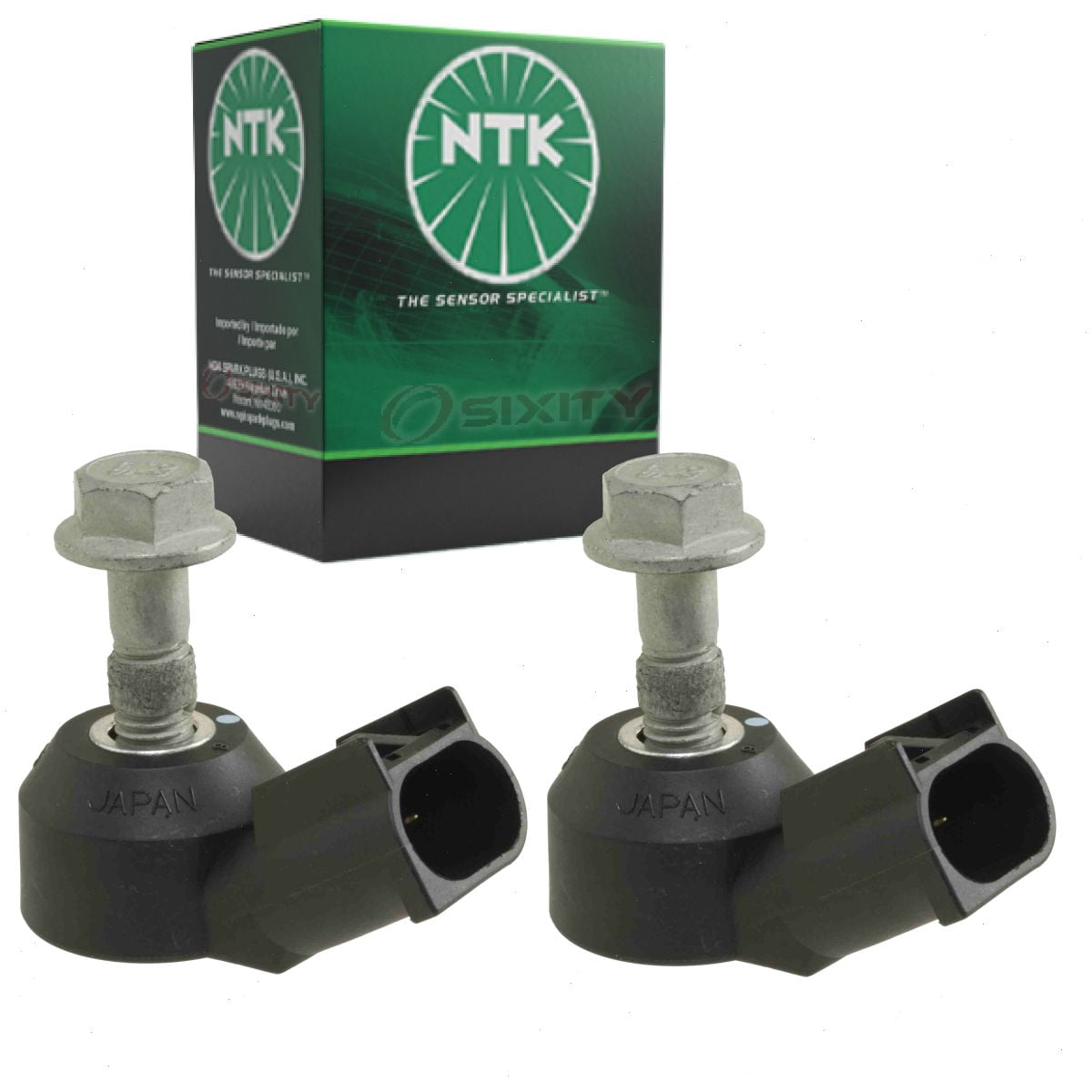 2 pc NTK Ignition Knock Detonation Sensors compatible with Chevrolet Impala 3.5L 3.9L 5.3L V6 V8 2006-2011