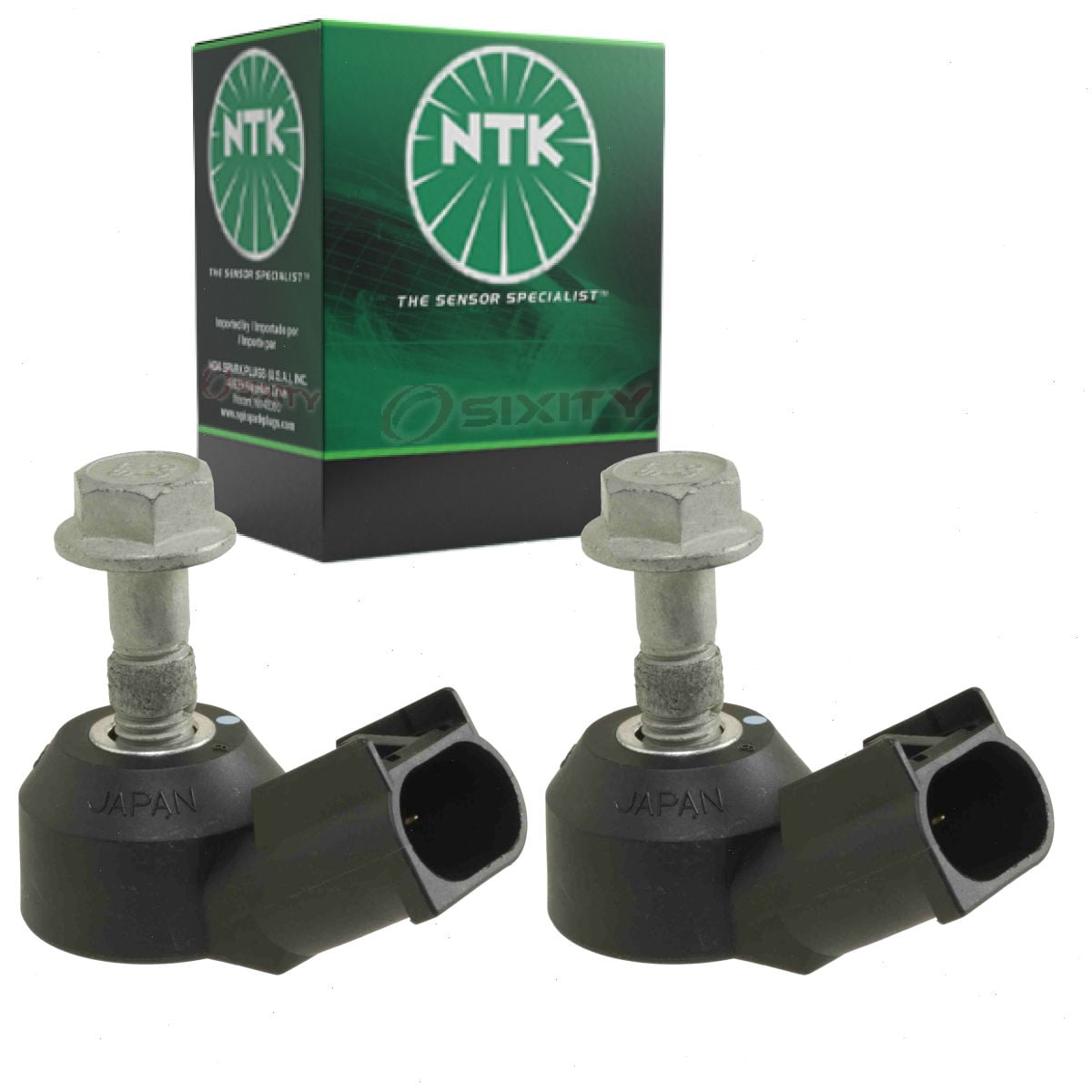 2 pc NTK Ignition Knock Detonation Sensors compatible with Chevrolet Suburban 1500 5.3L 6.0L V8 2007-2014