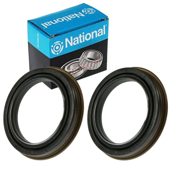2 pc National Rear Inner Wheel Seals compatible with GMC Sierra 2500 HD 2001-2010