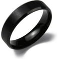 thumbnail image 1 of 2 pc PVD Vacuum Plating Matte Style 304 Stainless Steel Wide Band Finger Rings DIY, 1 of 2