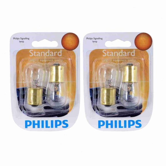 2 pc Philips 1003B2 Tail Light Bulbs compatible with 73858